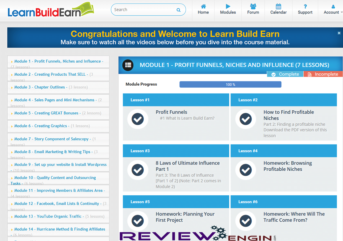 LEARB BUILD EARN MEMBERS area