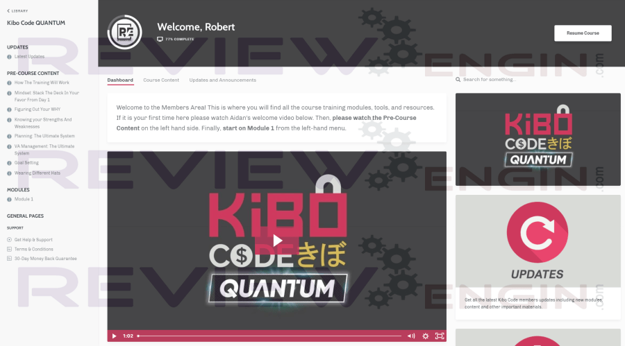 Kibo Code Quantum Members Area