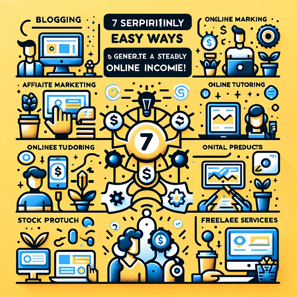 7 Surprisingly Easy Ways to Generate a Steady Online Income!