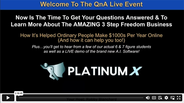 Platinum X Live Workshop Q&A